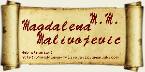 Magdalena Malivojević vizit kartica